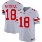 Women's NCAA Ohio State Buckeyes Marvin Harrison Jr. #18 College Stitched 2023 Alternate Grey Football Jersey RT20B55WV